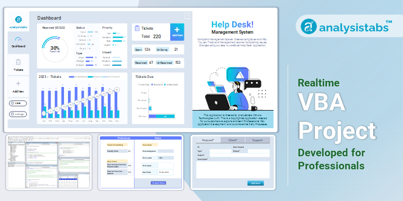 Help Desk Management System - VBA Project