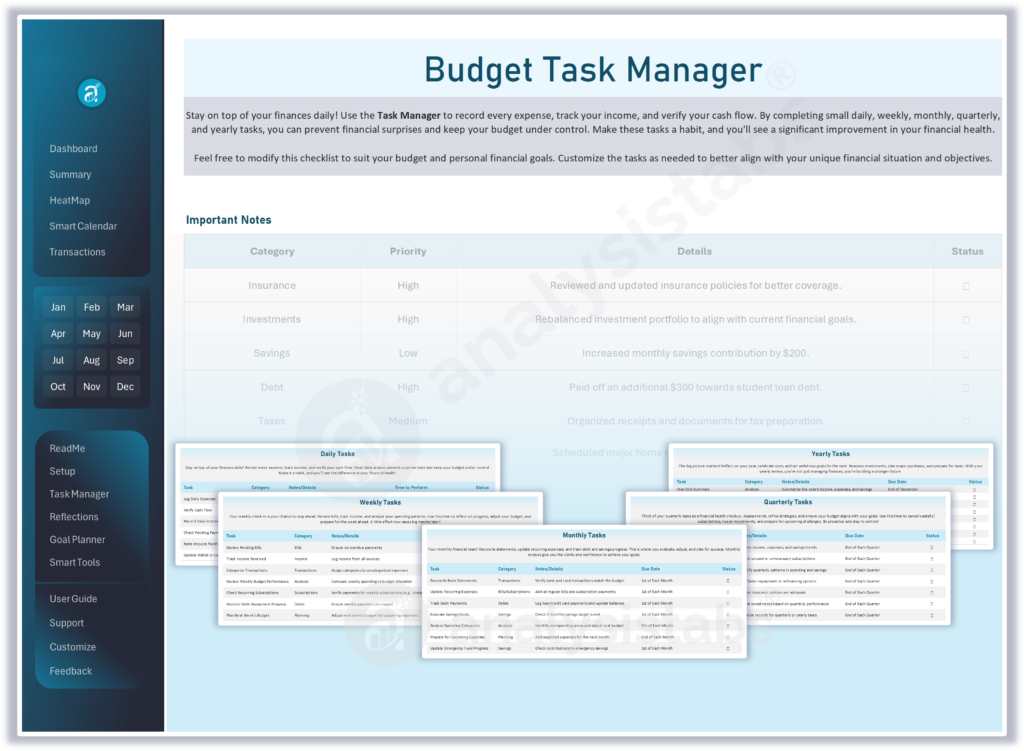 Budget Tracking - Task Manager
