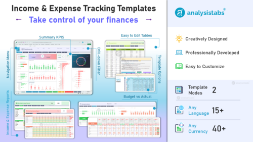 Income and Expense Excel Templates