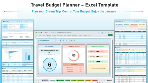 Travel Budget Planner Excel Template