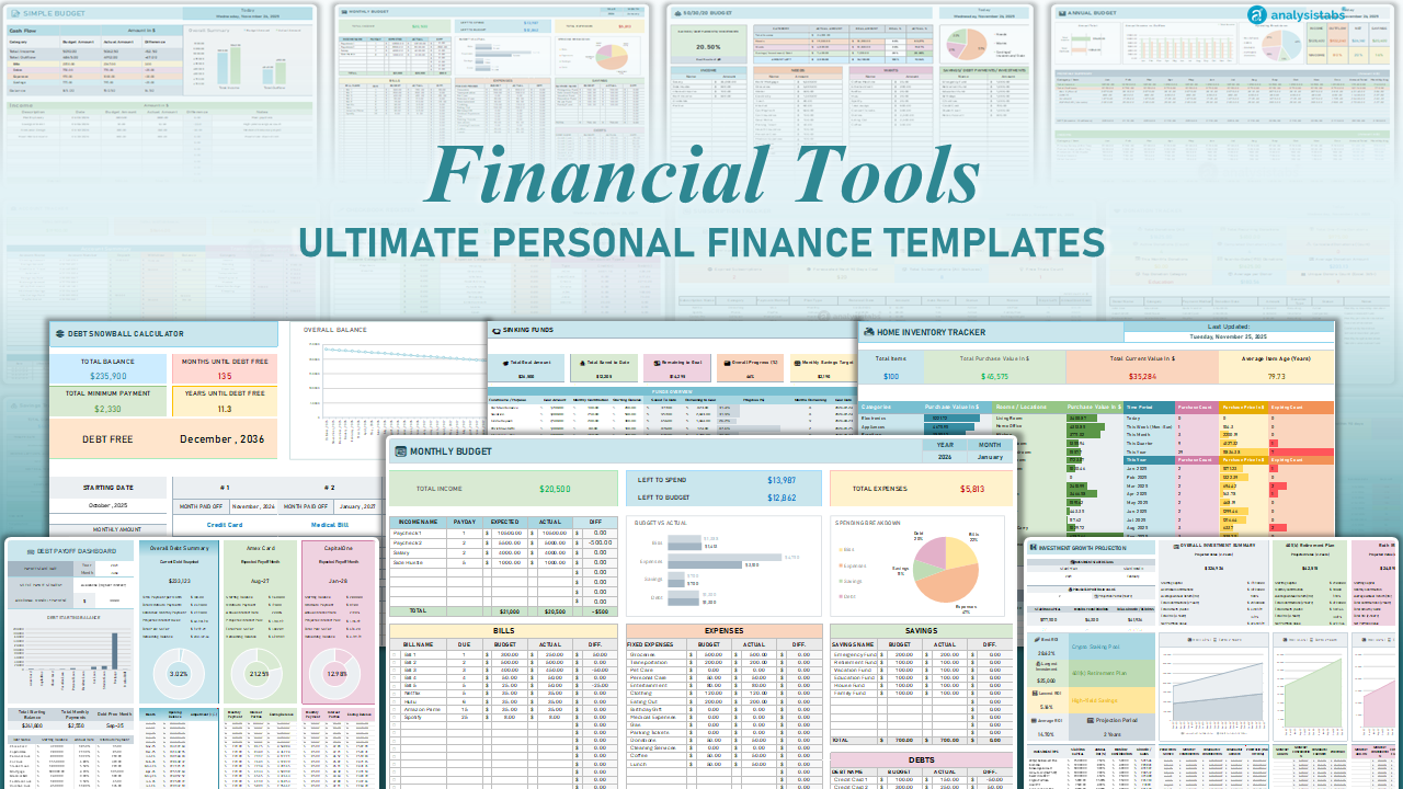 Ultimate Personal Finance Templates Bundle